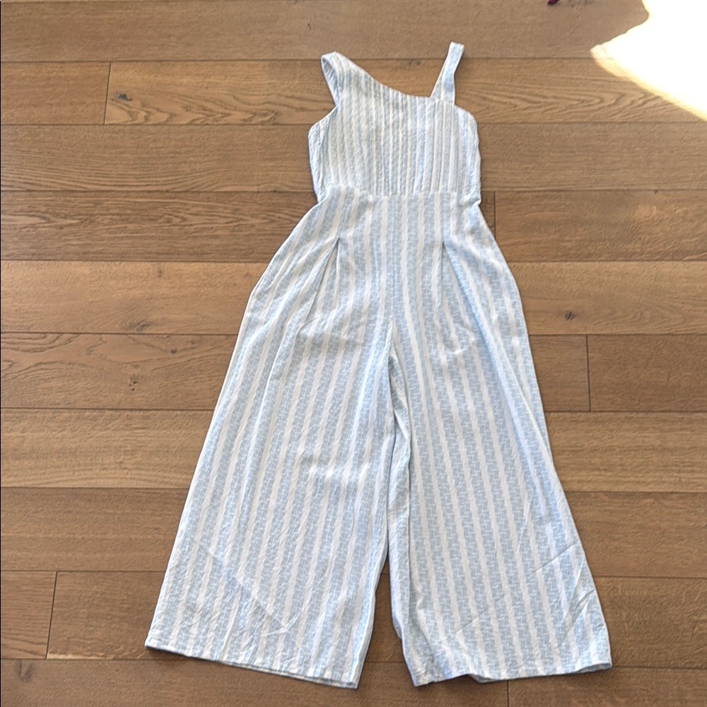Habitual size 14 girls Blue and White Striped Jumpsuit